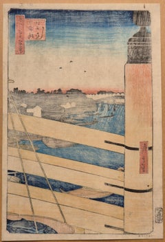 Hiroshige (1797-1858) - Nihonbashi Bridge and Edobashi Bridge