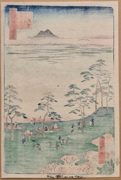 Hiroshige (1797-1858) - View to the North from Asuka Hill
