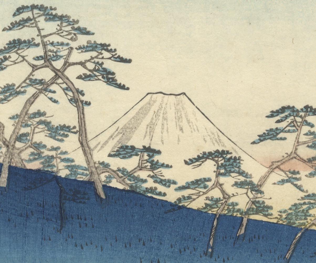 Artista: Hiroshige I Utagawa (1797 - 1858)
Título: 5. Ochanomizu en la Capital del Este
Serie: Treinta y seis vistas del monte Fuji
Editorial: Tsutaya
Fecha: 1858
Tamaño: 37,0 x 25,5 cm
Estado de conservación: Ligeras arrugas, pequeña restauración