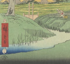 Ando Hiroshige, Original Japanese Woodblock Print, Ukiyo-e, Cherry Blossoms, Edo