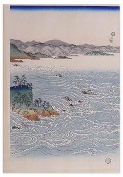 Rapids At Naruto - Woodcut After Hiroshige Utagawa - Early 20th Century