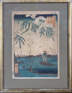 The Ayase River and Kanegafuchi, Summer, Cent vues célèbres d'Edo 
