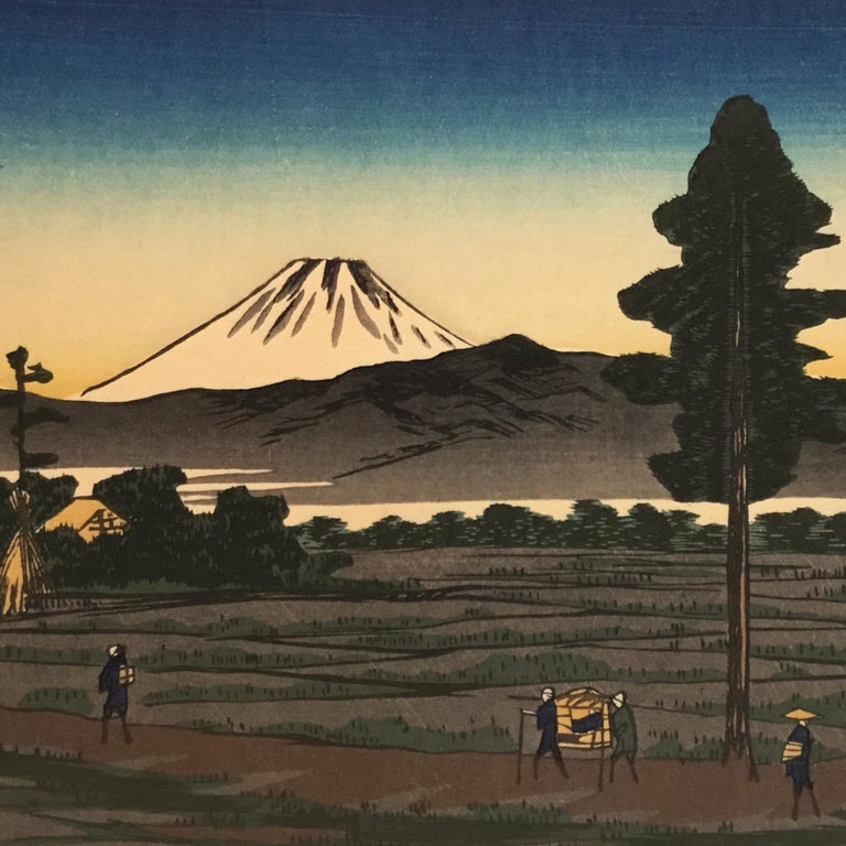 Utagawa Hiroshige Ando Hiroshige View Of Mt Fuji After Utagawa Hiroshige Ukiyo E Woodblock Tokaido Edo At 1stdibs