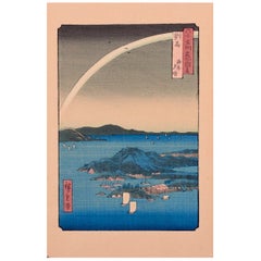 Ando Hiroshige, Japanese woodblock print on paper. Tsushima Province
