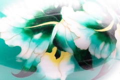 Ando Jubei Japan 1950 Showa Period Cloisonné Enamel Green Bombe Vase