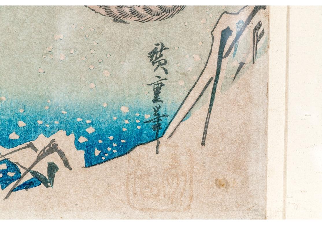 Ando Utagawa Hiroshige Japanese Woodblock Print Mallard Duck For Sale 3