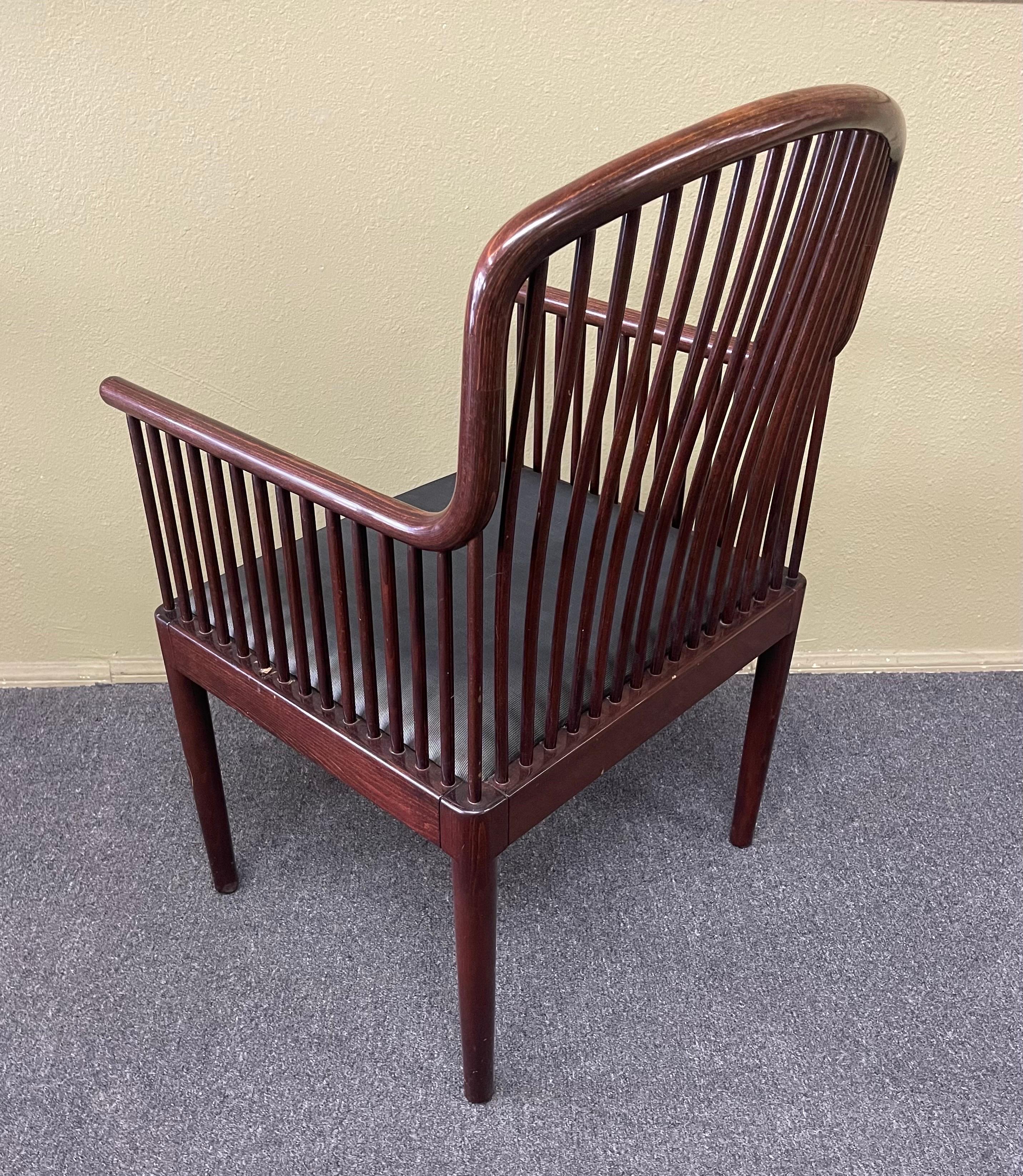 Italian Andover Arm Chair in Rosewood by Davis Allen for Stendig