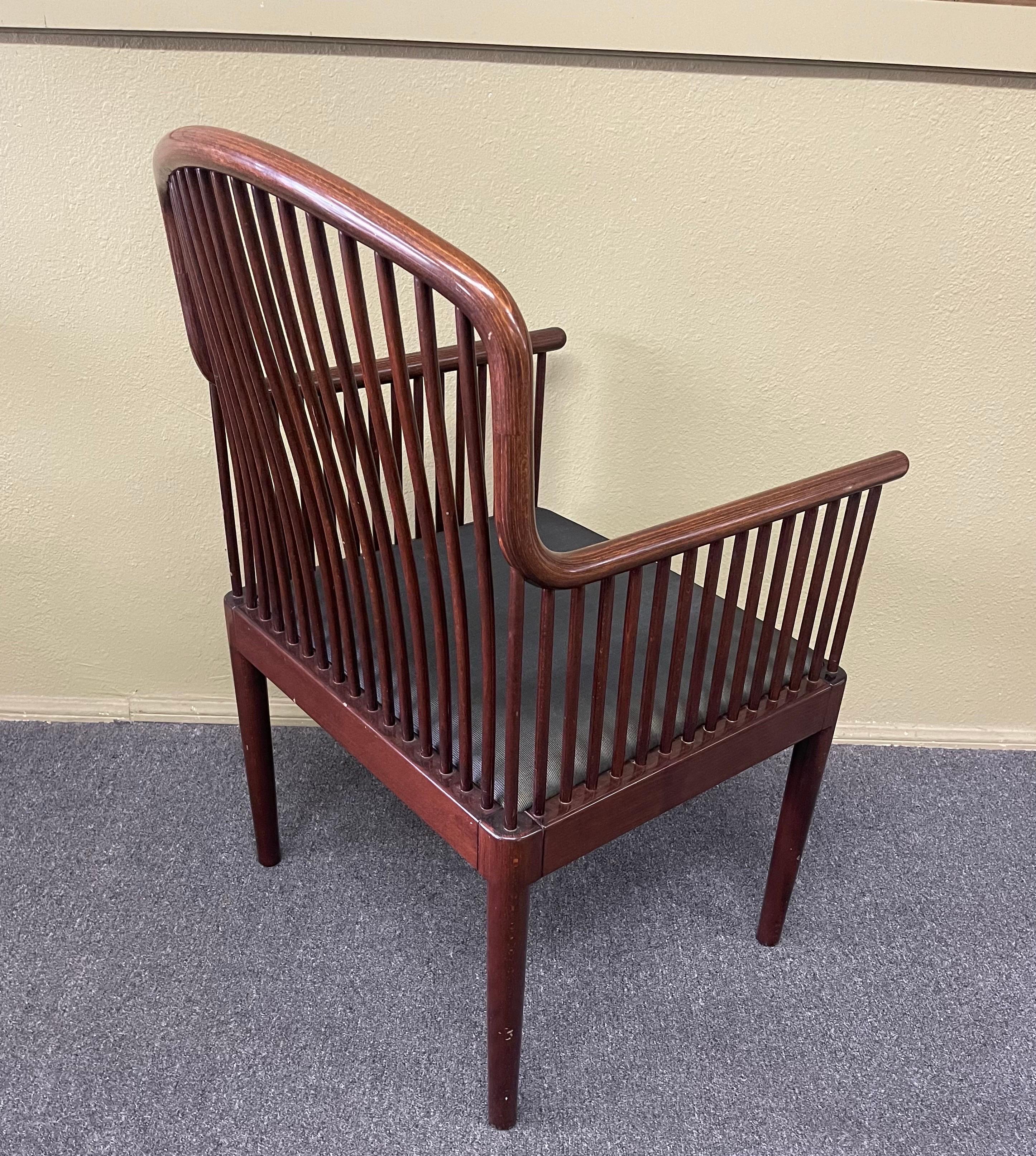 Andover Arm Chair in Rosewood by Davis Allen for Stendig In Good Condition In San Diego, CA
