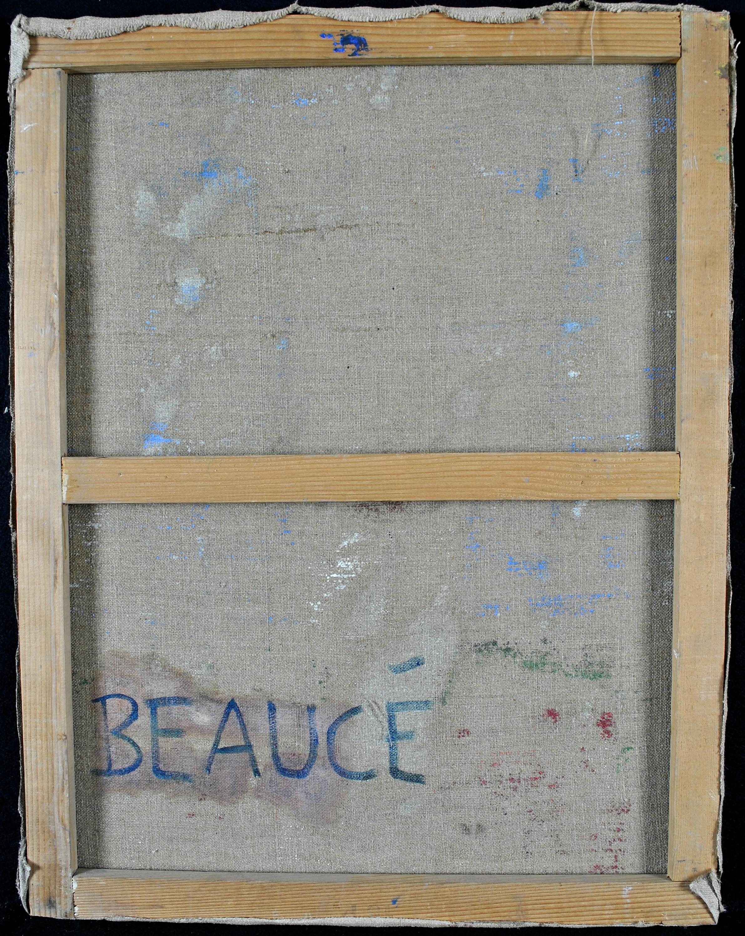 Portrait of a Lady - 1950's French Expressionist Mid Century Oil Canvas Painting 7