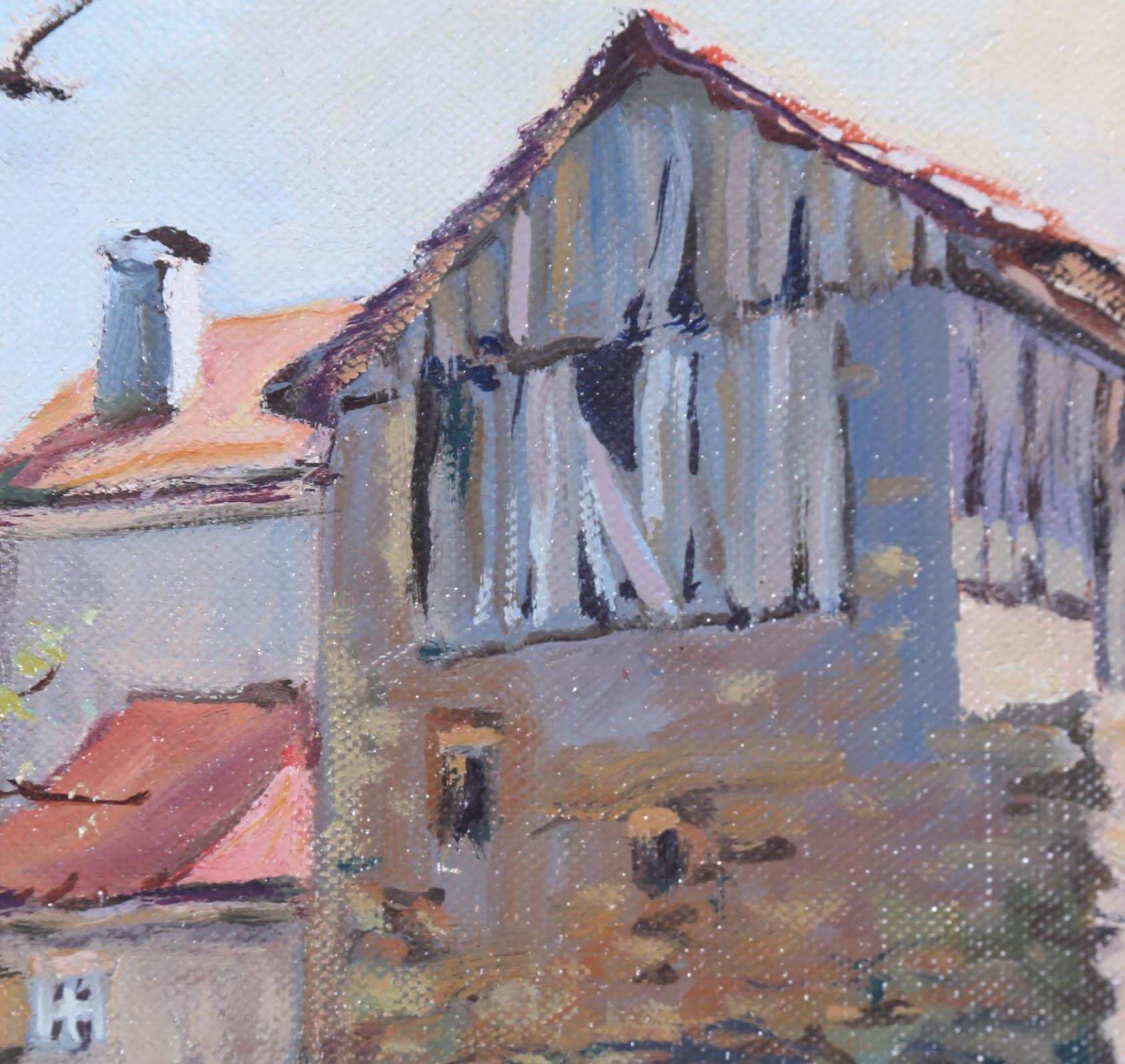 André Corteel - Olio del 20° secolo incorniciato, Sauveterre de Comminges 4