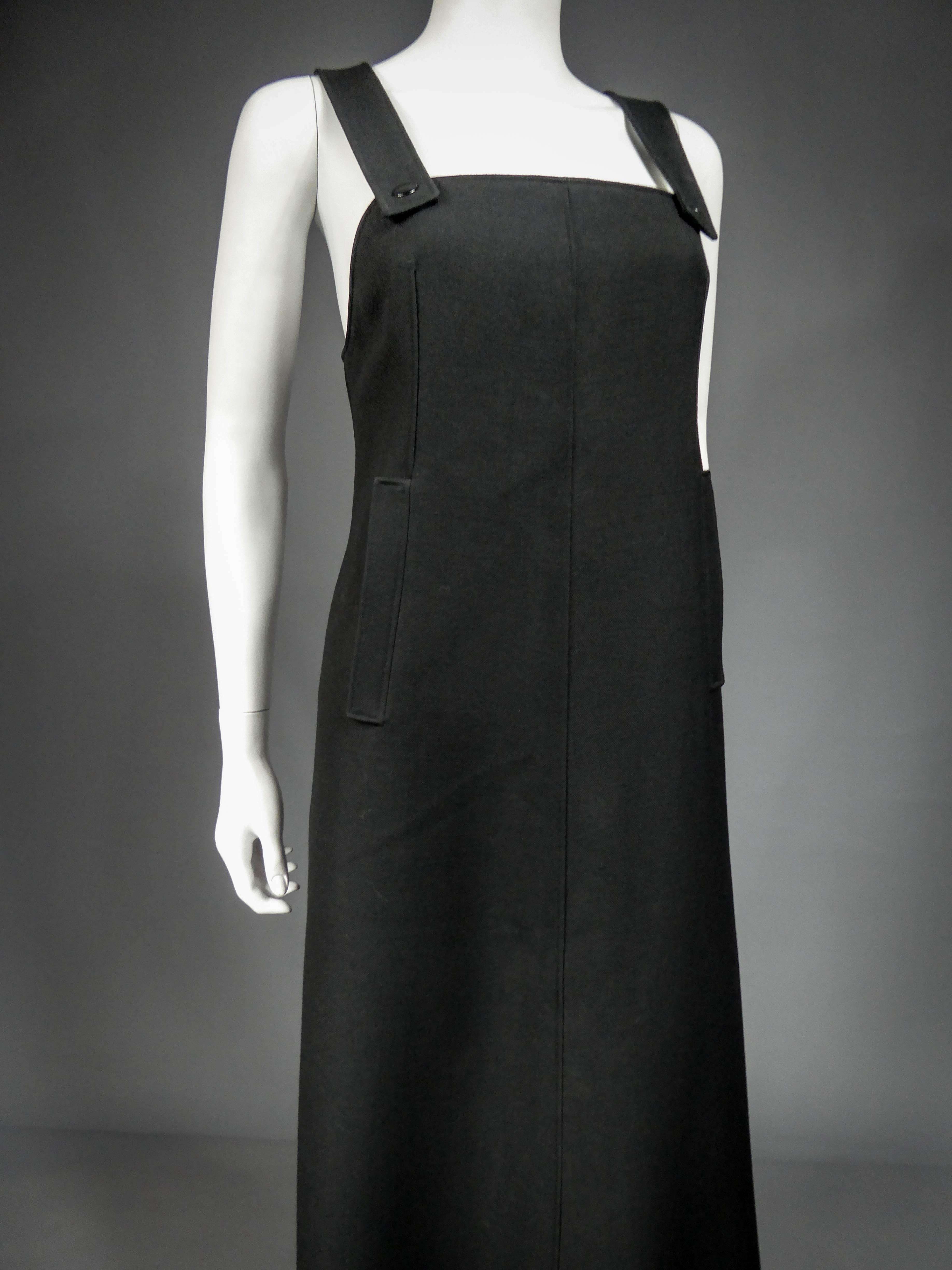 Women's An André Courrèges Chasuble French Couture Dress Numbered 0031643 Circa 1970 For Sale