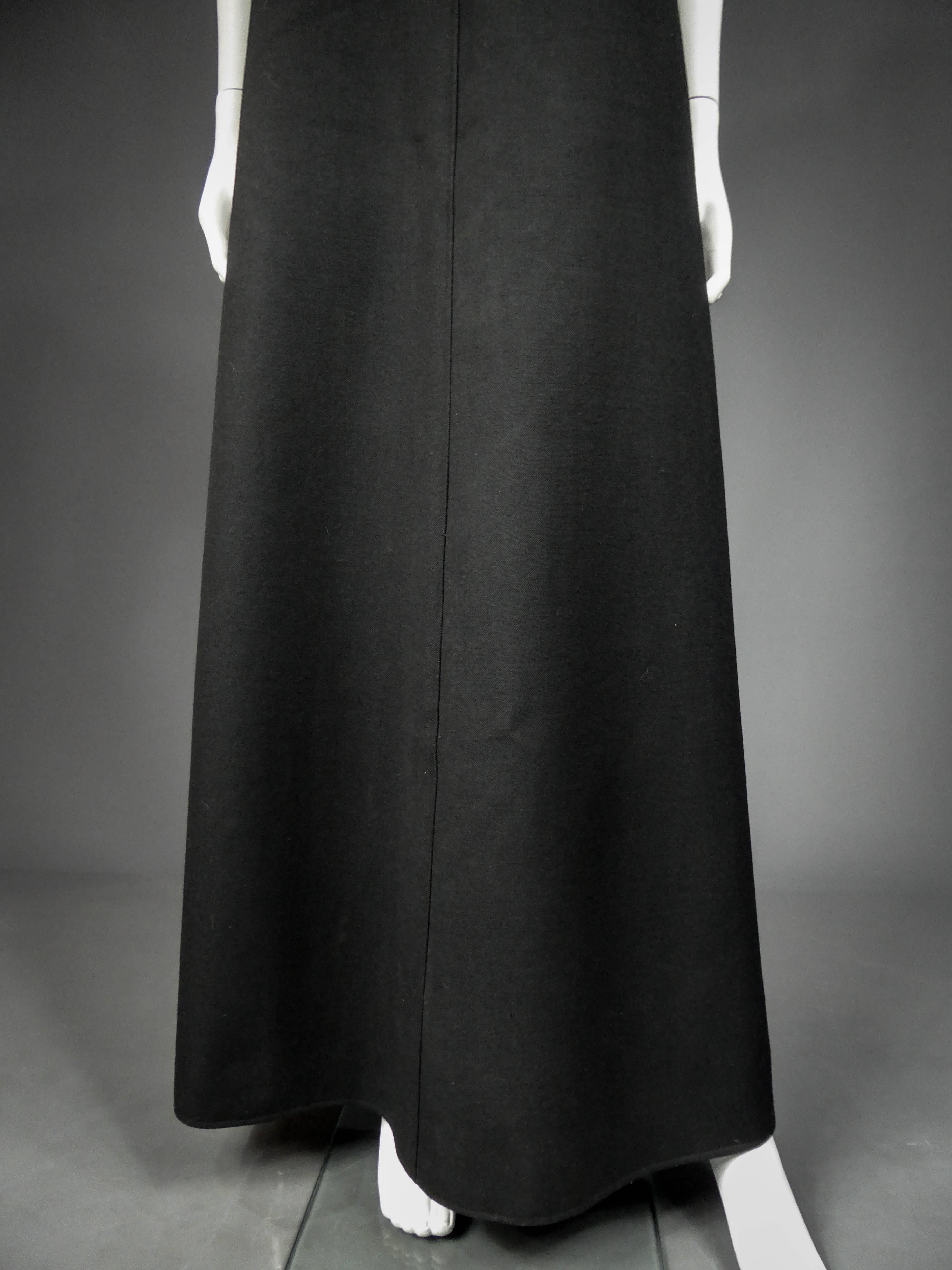 An André Courrèges Chasuble French Couture Dress Numbered 0031643 Circa 1970 For Sale 1