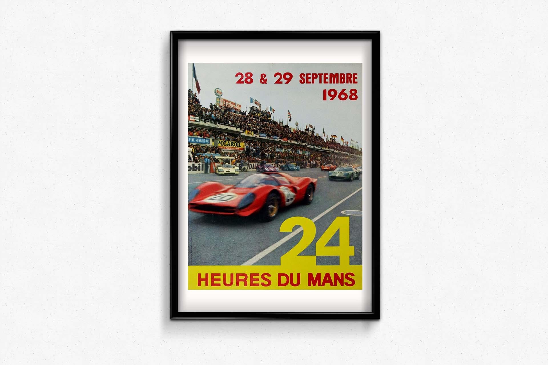 Das Originalplakat von 1968 für das Rennen 