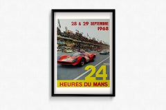 1968 original poster for the "24 Heures du Mans" - Sports