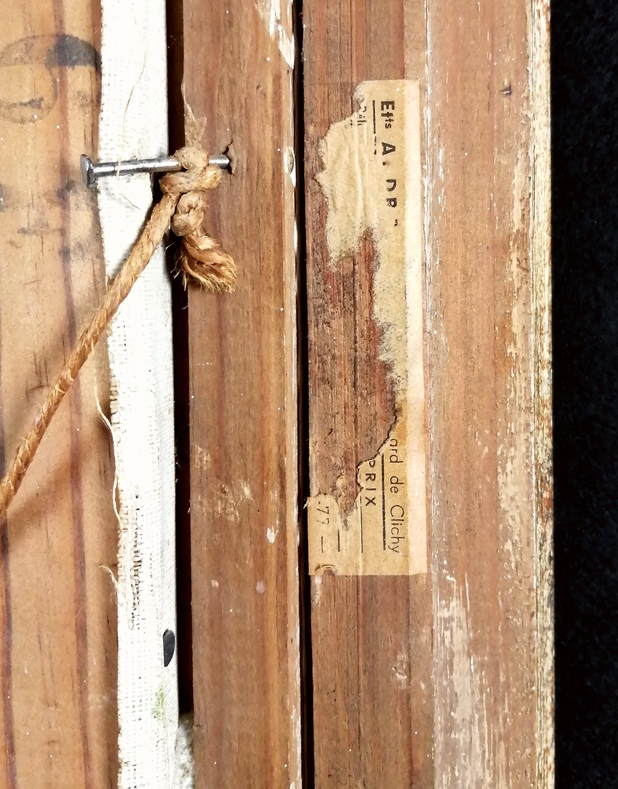 Château de Foix - Südfrankreich Französisch Naïf Landschaft Öl auf LeinwandGemälde im Angebot 2