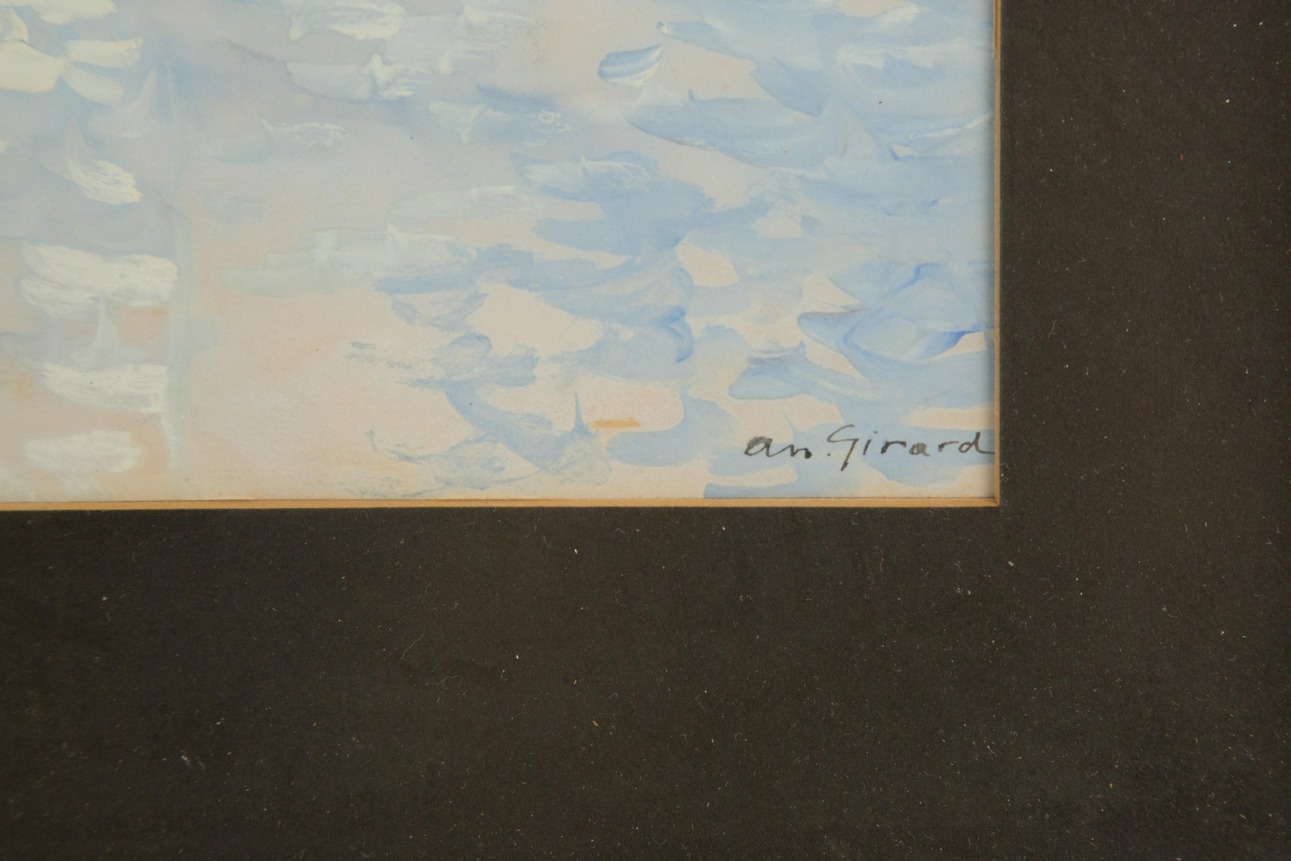 Andre Girard (1901 - 1968) New York / Frankreich Aquarell „Venice Impression“ im Angebot 4