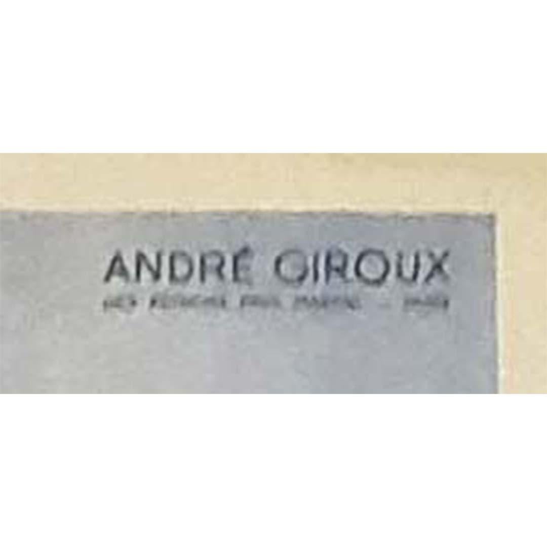 1938 original poster of the illustrator André Giroux - Auvergne SNCF - Tourism For Sale 1