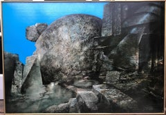 The Mine of Light Acrylic Painting, Landscape, 20th Century, Unframed
