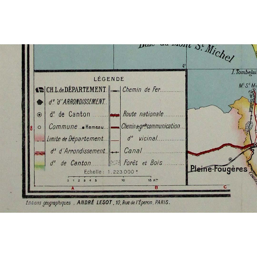 Mapa ilustrado original de André Lesot para la 