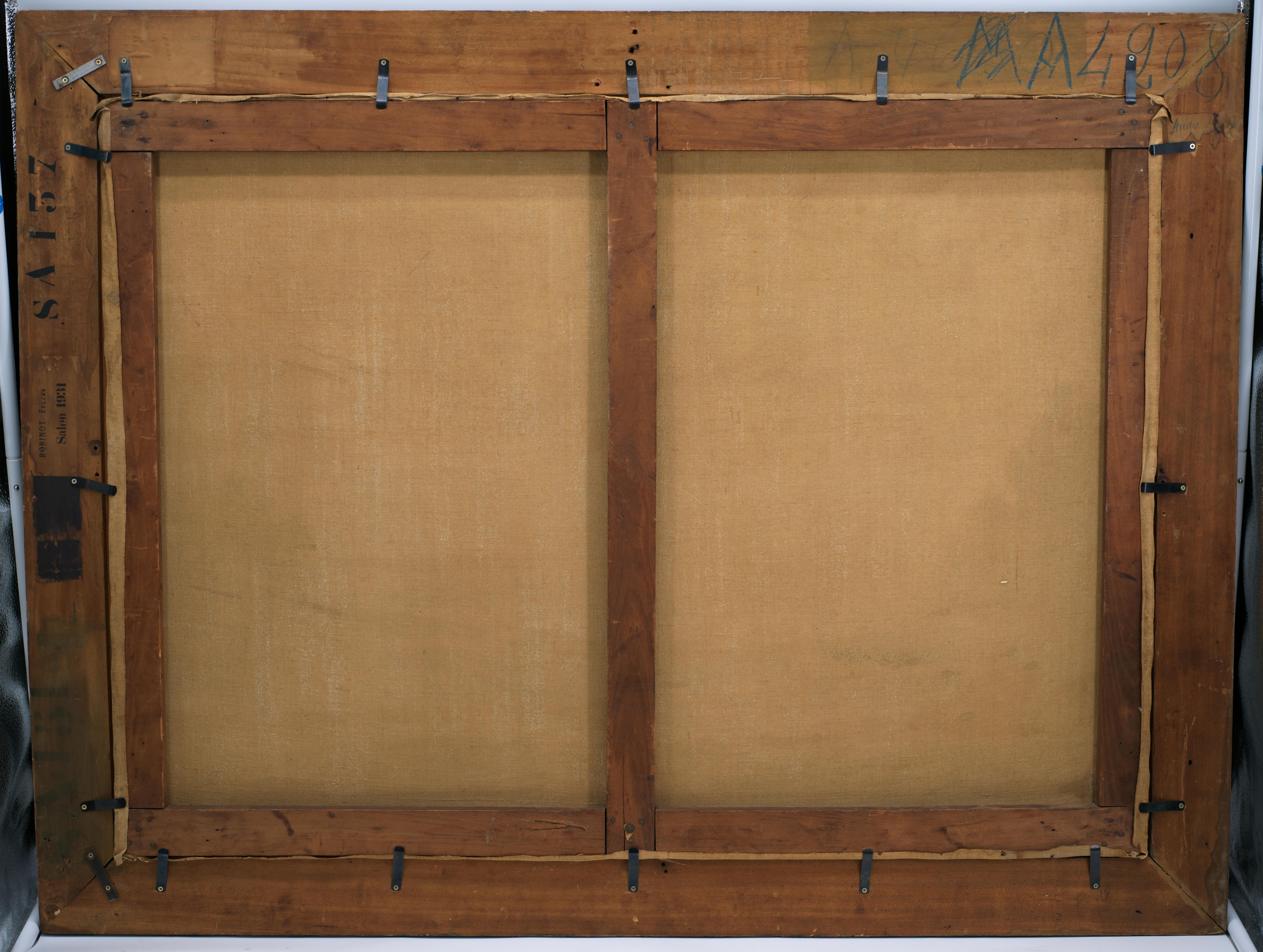 Andre MORISSET Seaside at Sunset, oil on canvas, 1931 im Angebot 1