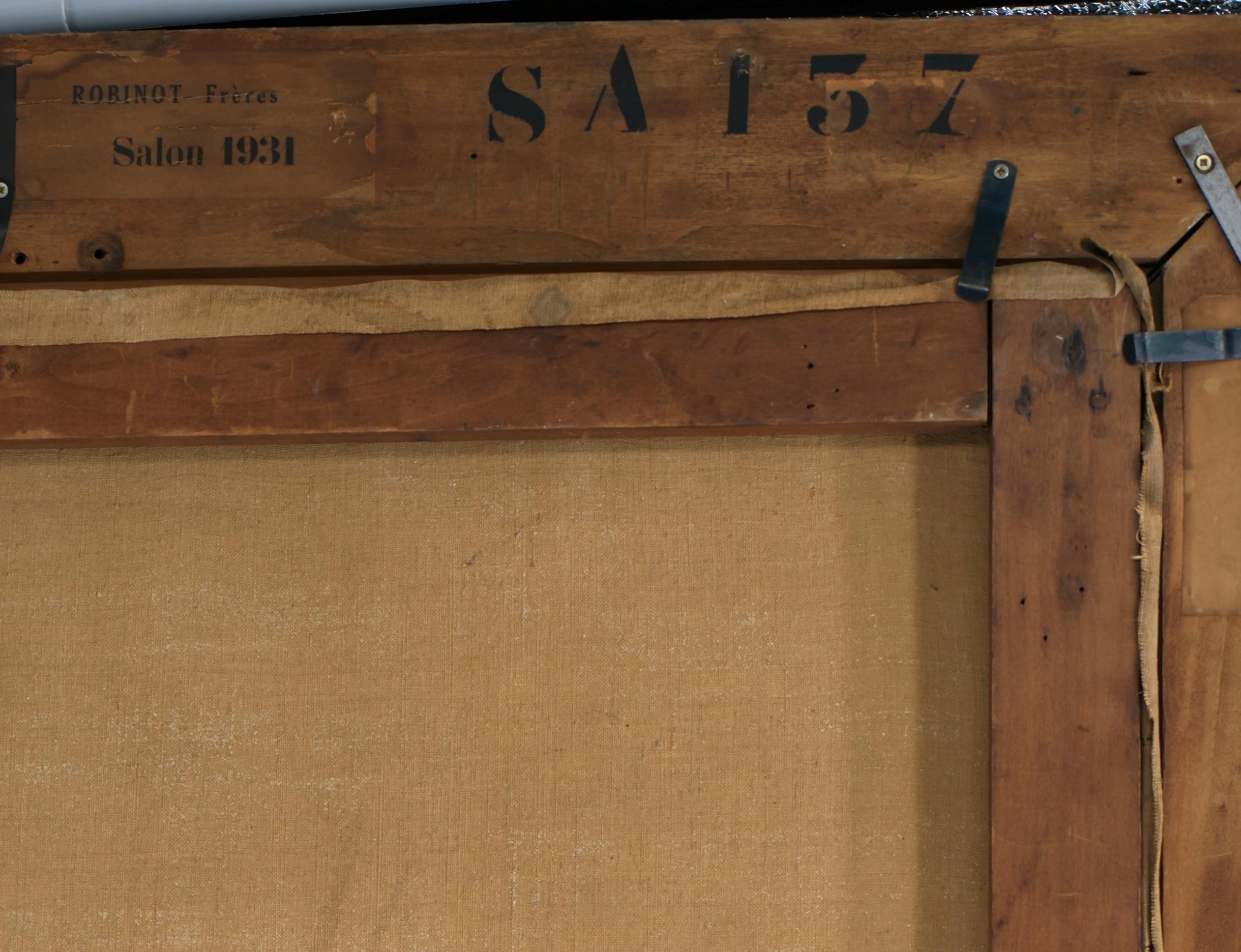 Andre MORISSET Seaside at Sunset, oil on canvas, 1931 im Angebot 2