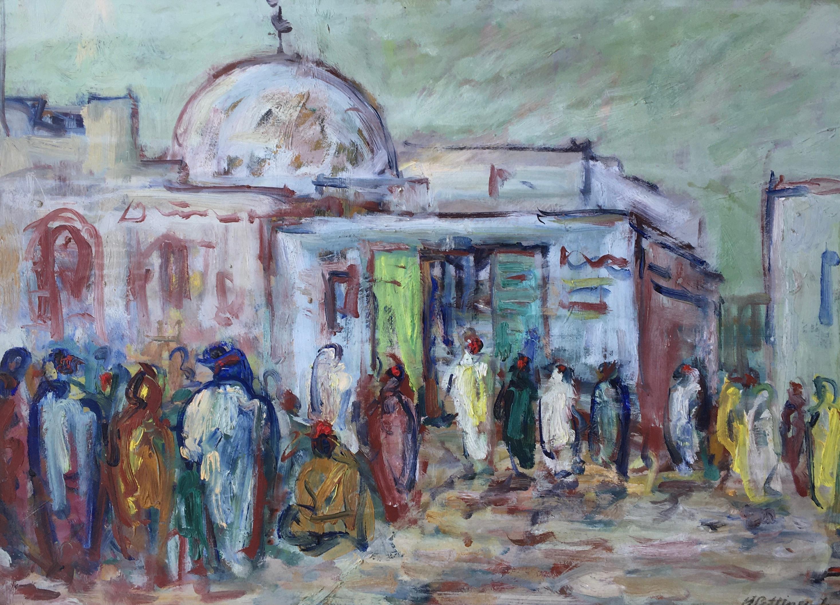 Figure di fronte alla moschea