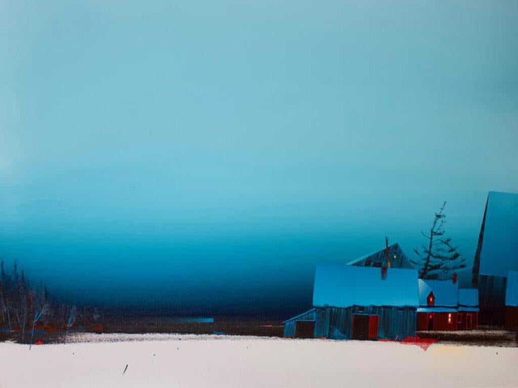 André Philibert Landscape Painting - Neige Nouvelle