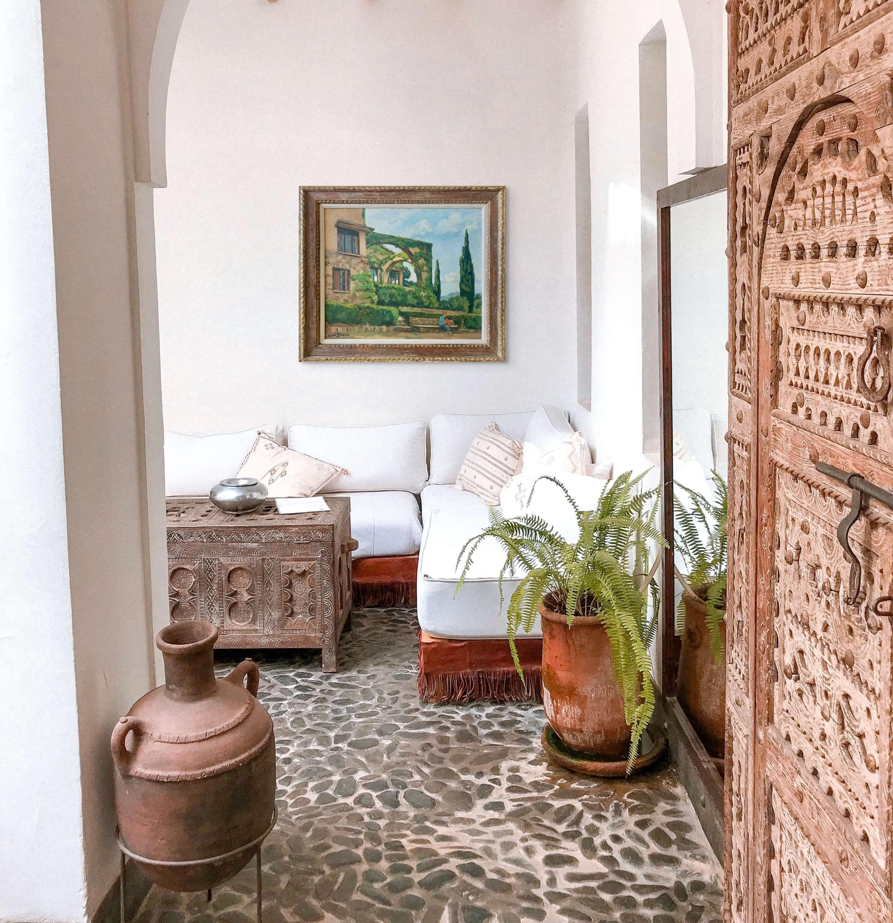 Une villa près de Saint Tropez, sud de la Côte d'Azur, architecture avec personnages en vente 1