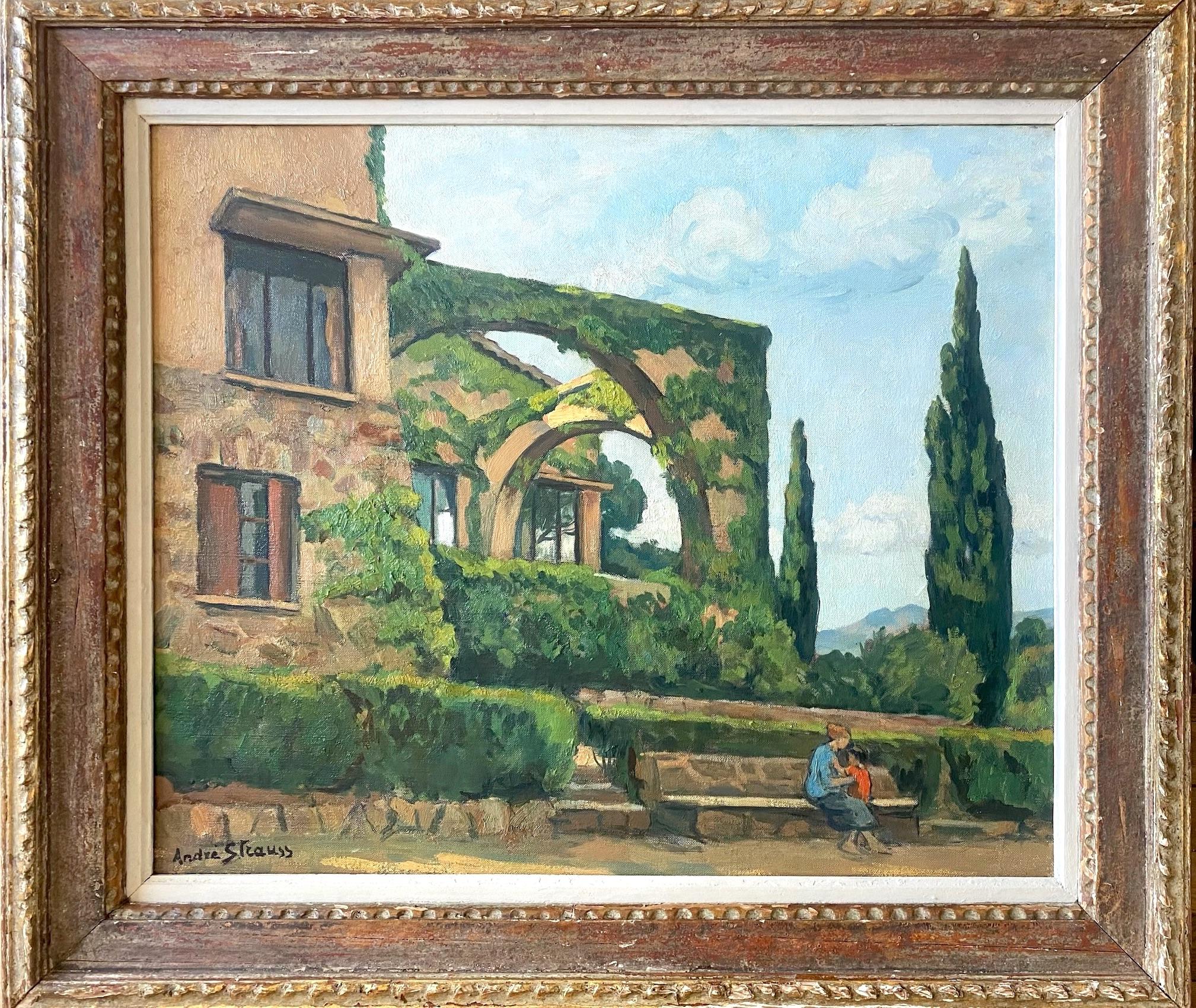 Una villa vicino a Saint Tropez Sud della Francia Costa Azzurra architettura con figure