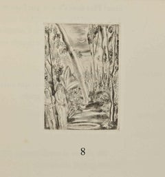 Half Moon - Etching by André Suares - 1926
