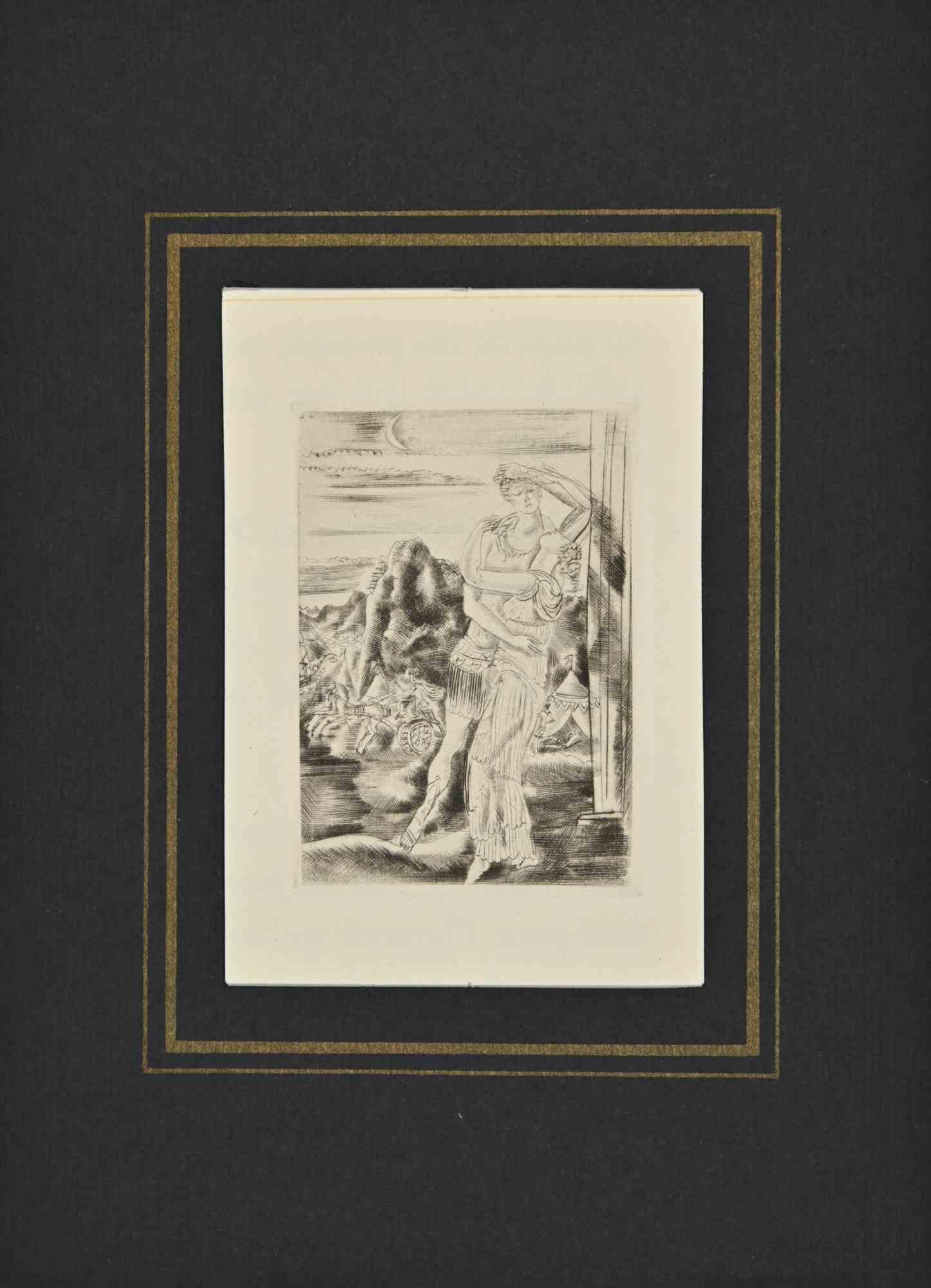 Lovers – Radierung von A. Suares – 1926
