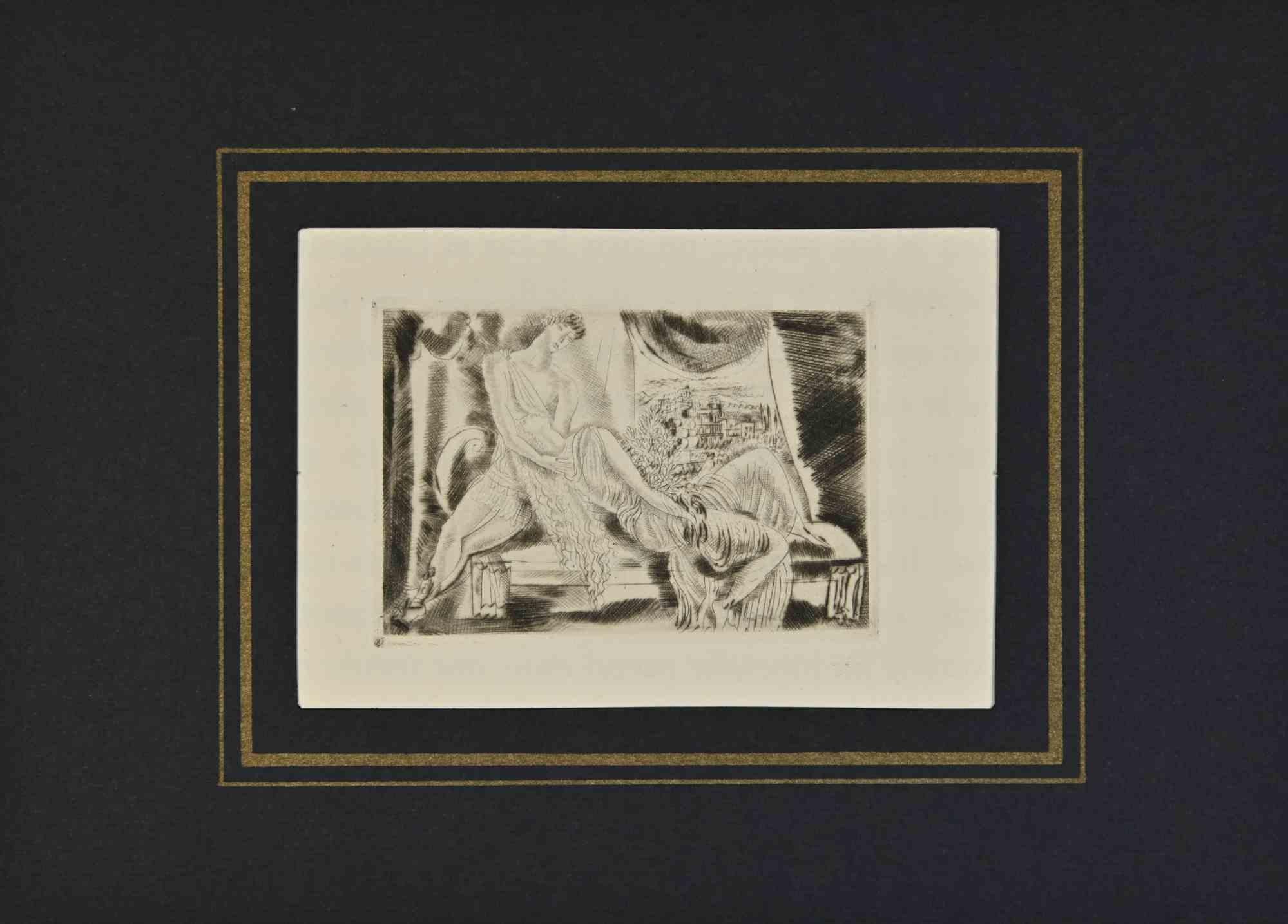 Lovers è tratto da Illustrations for Cressidra, una stampa su carta realizzata da André Suares nel 1926. 

Acquaforte e puntasecca

Edizione di 200 stampe, incluso un Passepartout

Buone condizioni.
