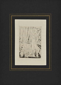 Pastore - Acquaforte di A. Suares - 1926
