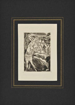 L'Arrow - Illustrazione per Cressidra - Acquaforte di A. Suares - 1926