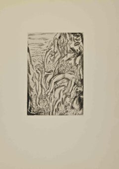 The Death - Etching by André Suares - 1926