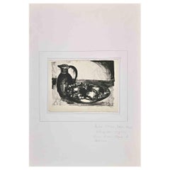 Nature morte - Lithographie originale d'André Utter - Début du 20e siècle