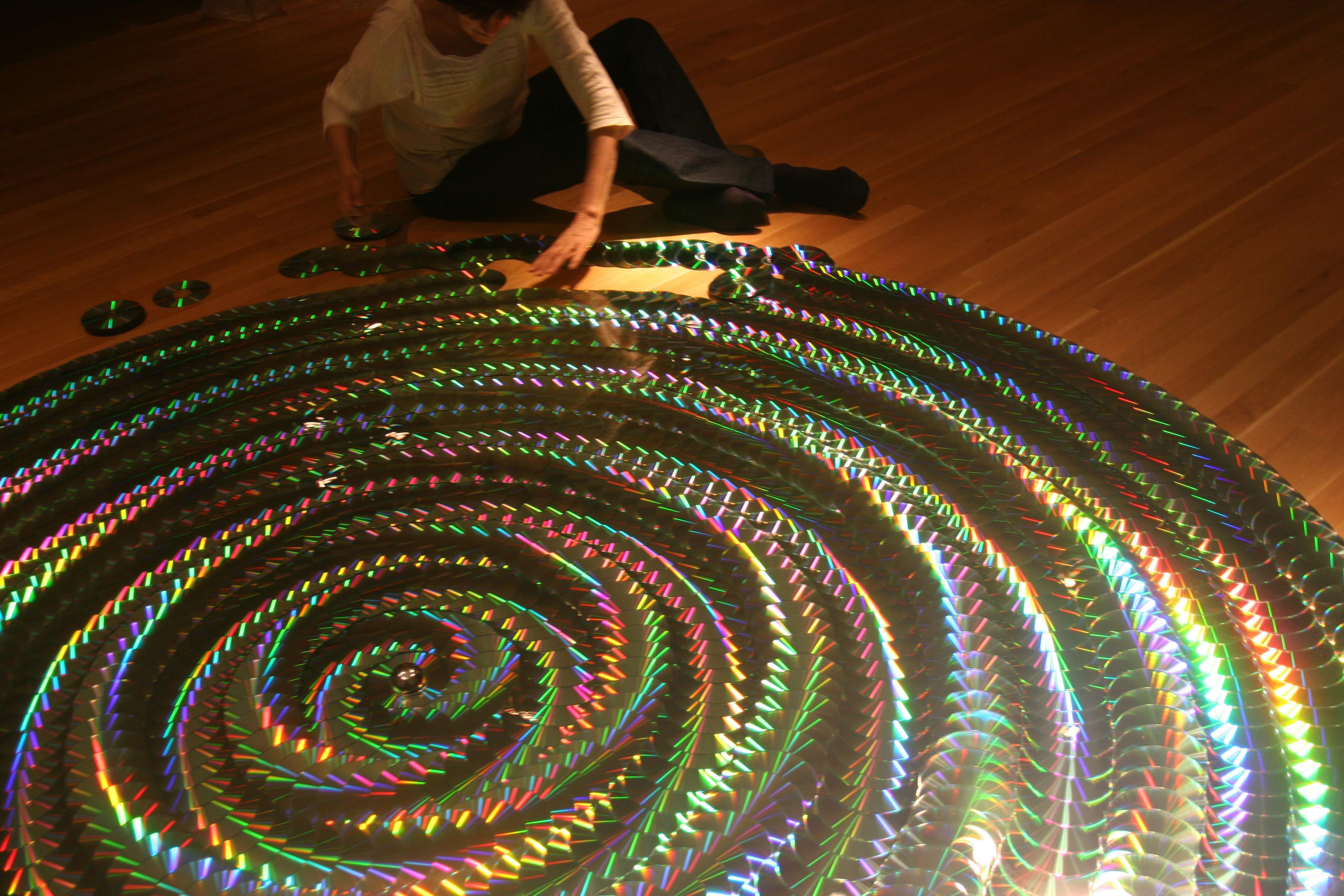 Andra Samelson, Pemarom, 2013-2022, 1300 + cds, Edition of 5, Abstract Sculpture For Sale 10