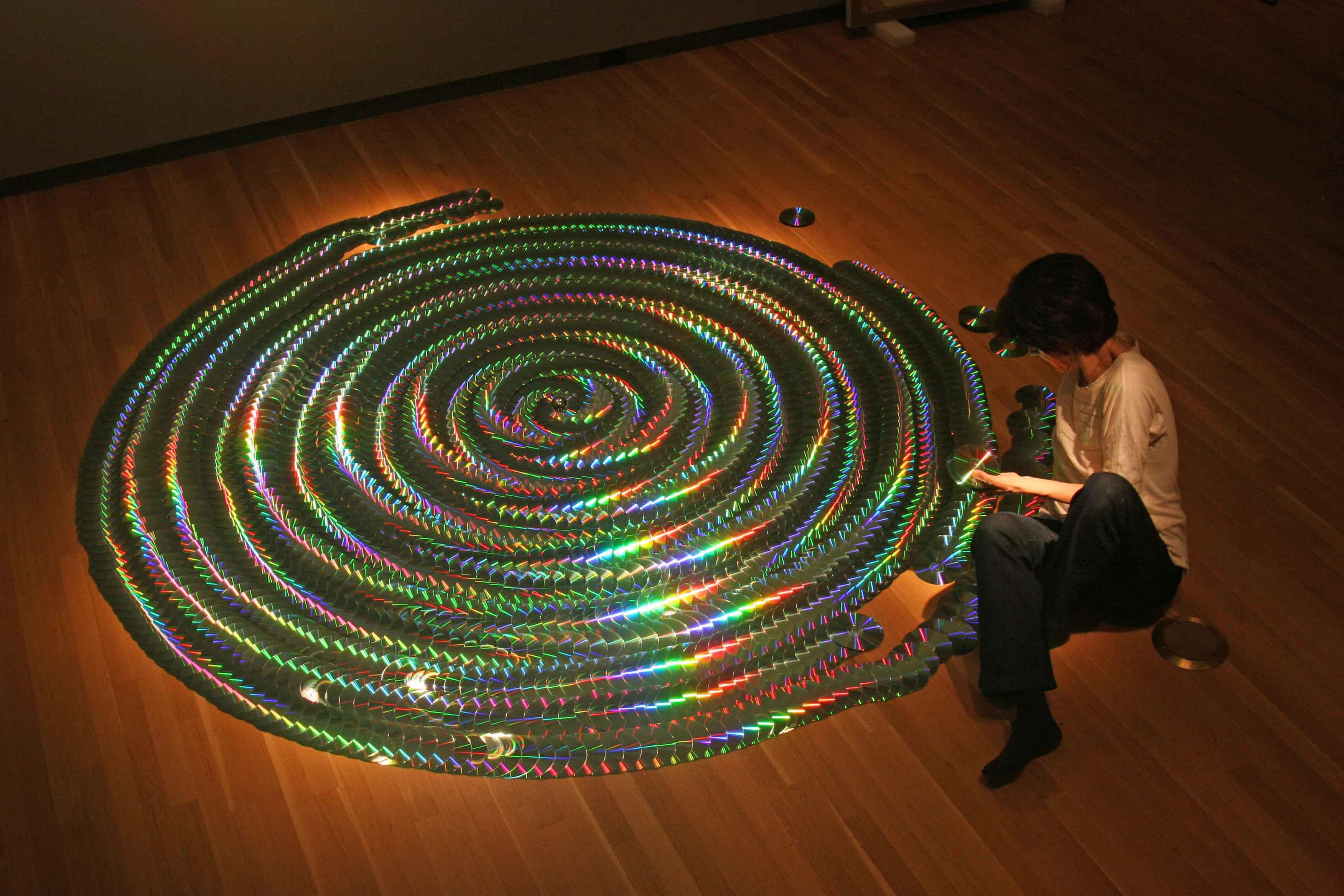 Andra Samelson, Pemarom, 2013-2022, 1300 + cds, Edition of 5, Abstract Sculpture For Sale 8