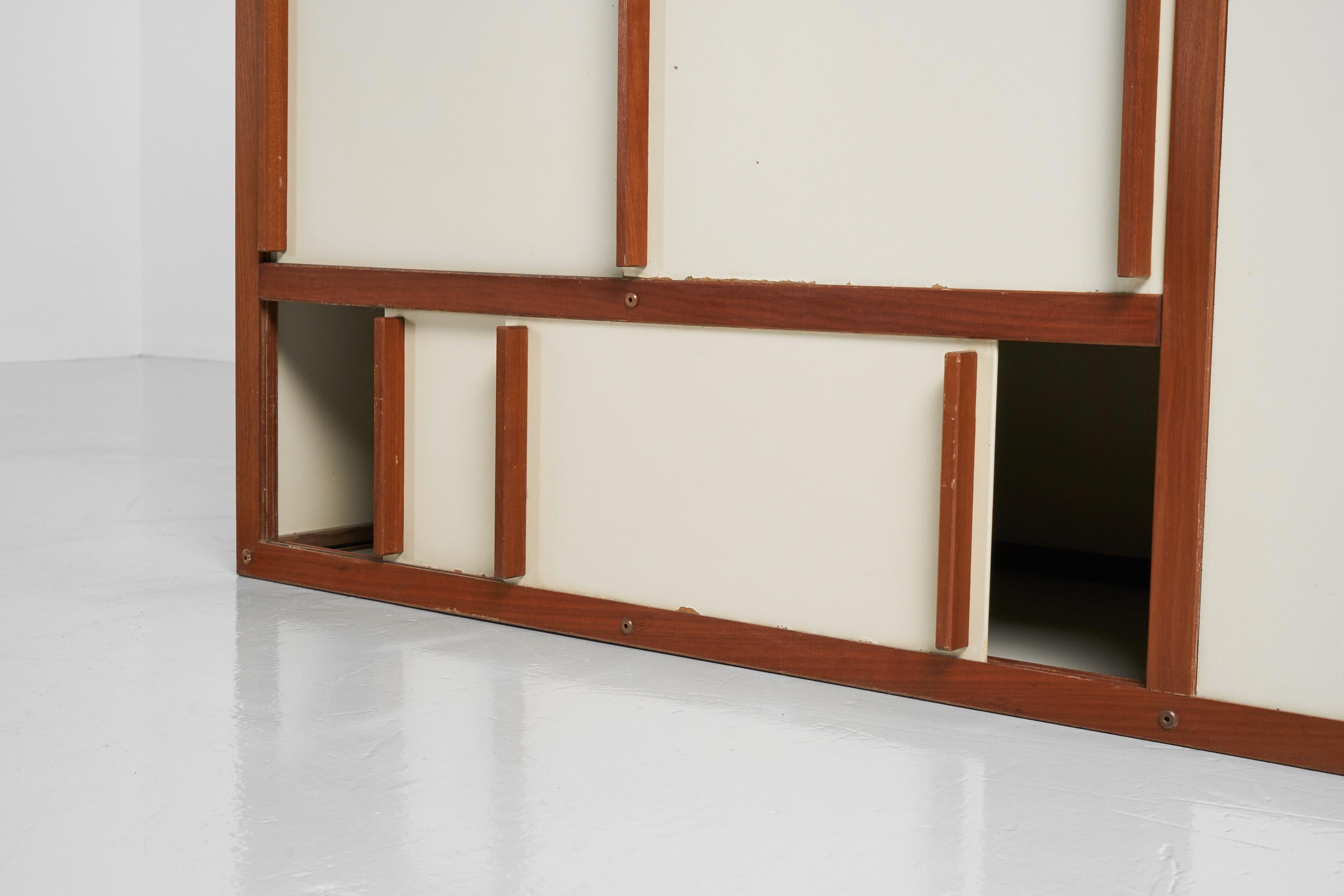Andre Sornay Room Divider Cabinet, France, 1955 In Good Condition For Sale In Roosendaal, Noord Brabant