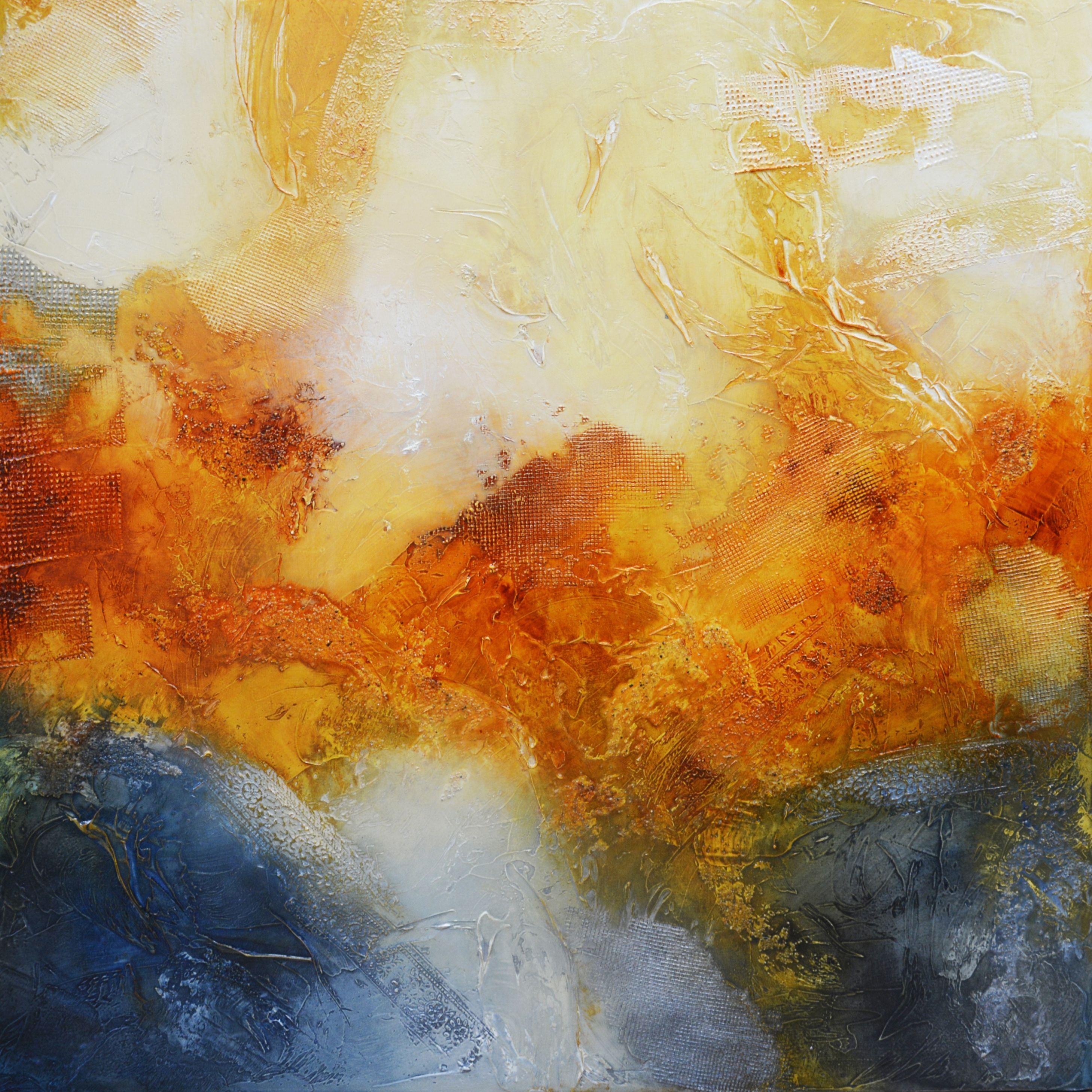 Connected flashbacks, Mixed Media on Canvas - Mixed Media Art by Andrada Anghel