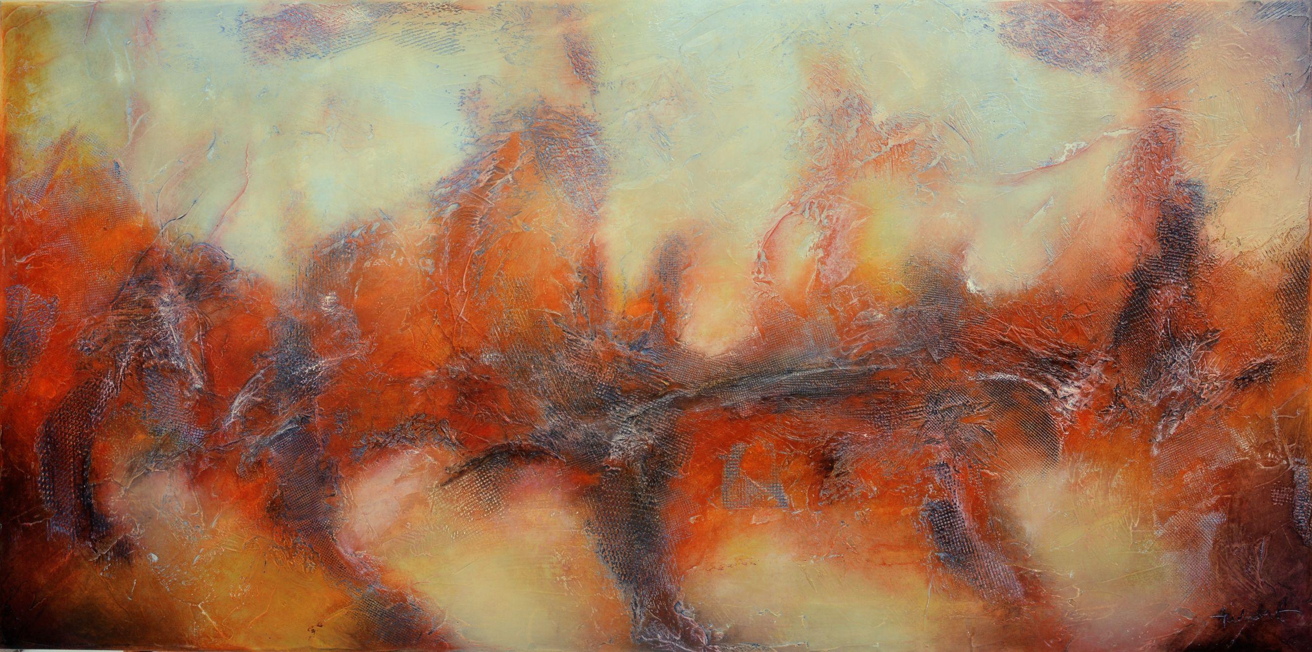 Shadows in Plato's Cave, Mixed Media on Canvas - Mixed Media Art by Andrada Anghel