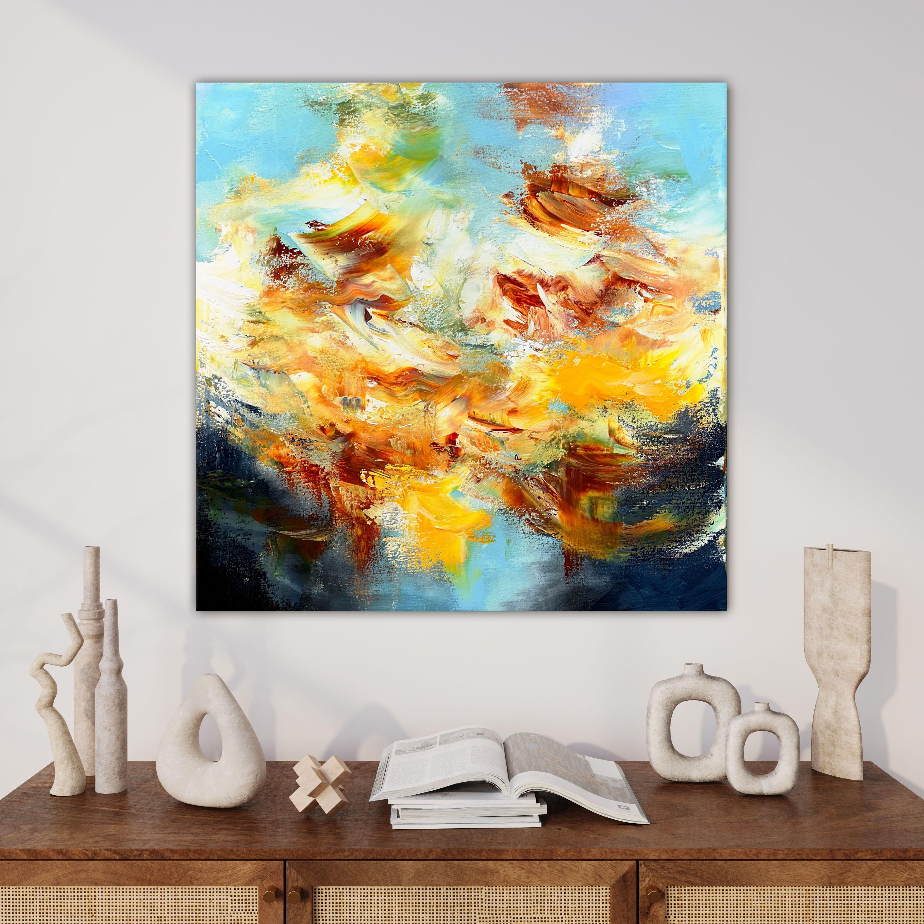 Un nuovo giorno, Pittura, Acrilico su tela - Painting di Andrada Anghel