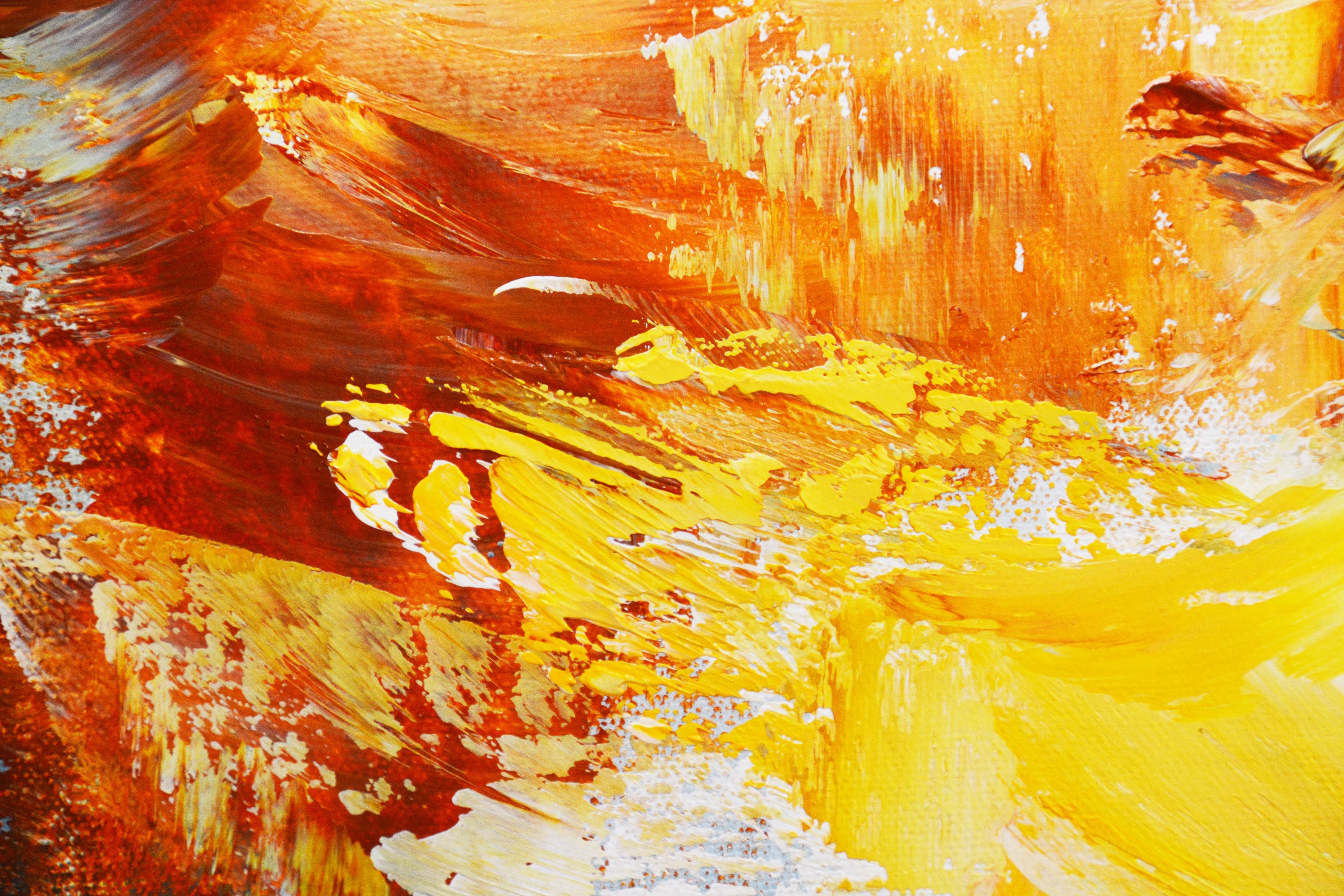 Un nuovo giorno, Pittura, Acrilico su tela - Painting Astratto di Andrada Anghel