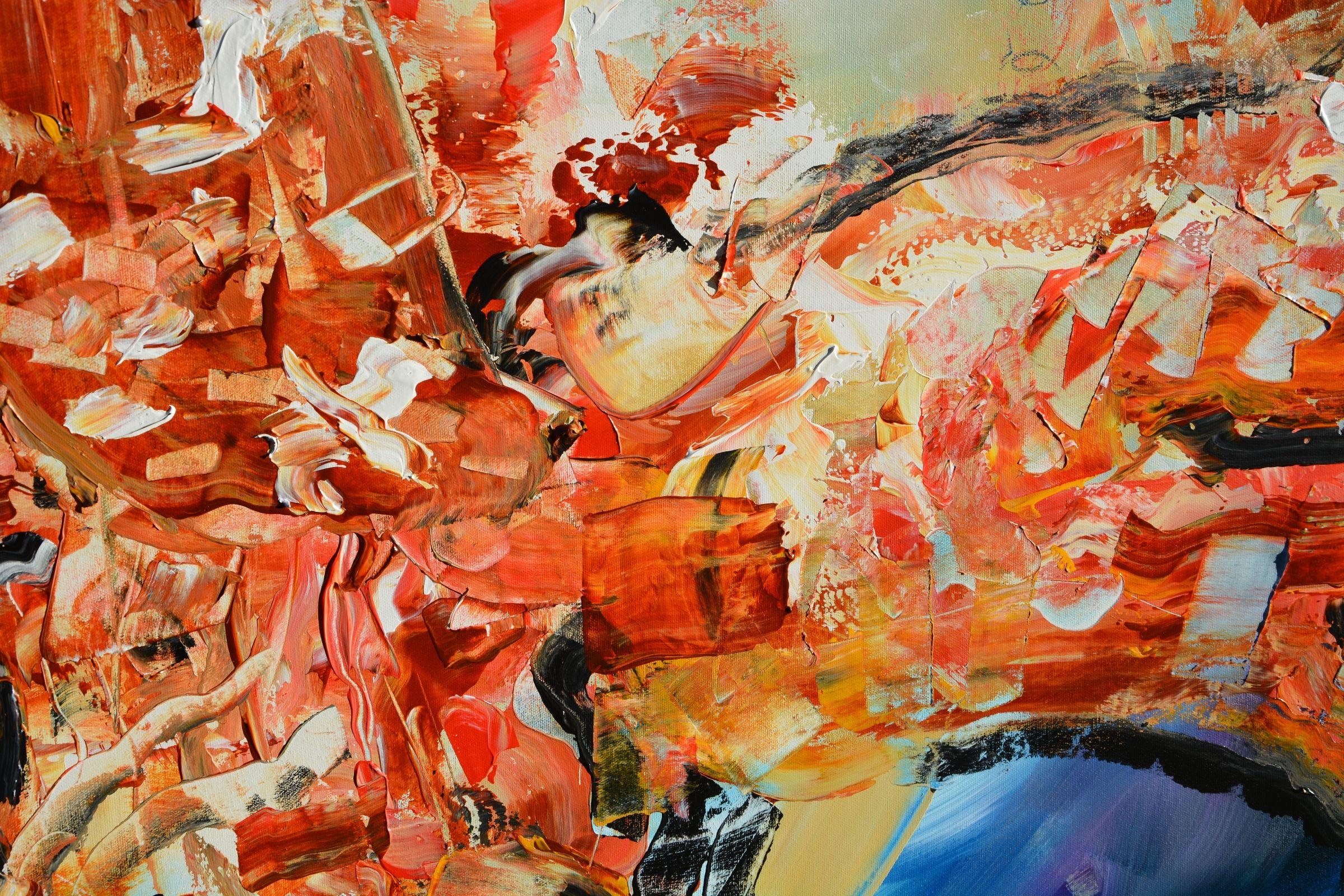 Eine Tendenz, sich in mehrere Richtungen zu neigen, Malerei, Acryl auf Leinwand (Abstrakt), Painting, von Andrada Anghel