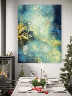 Amethyst Surge, Painting, Acrylic on Canvas