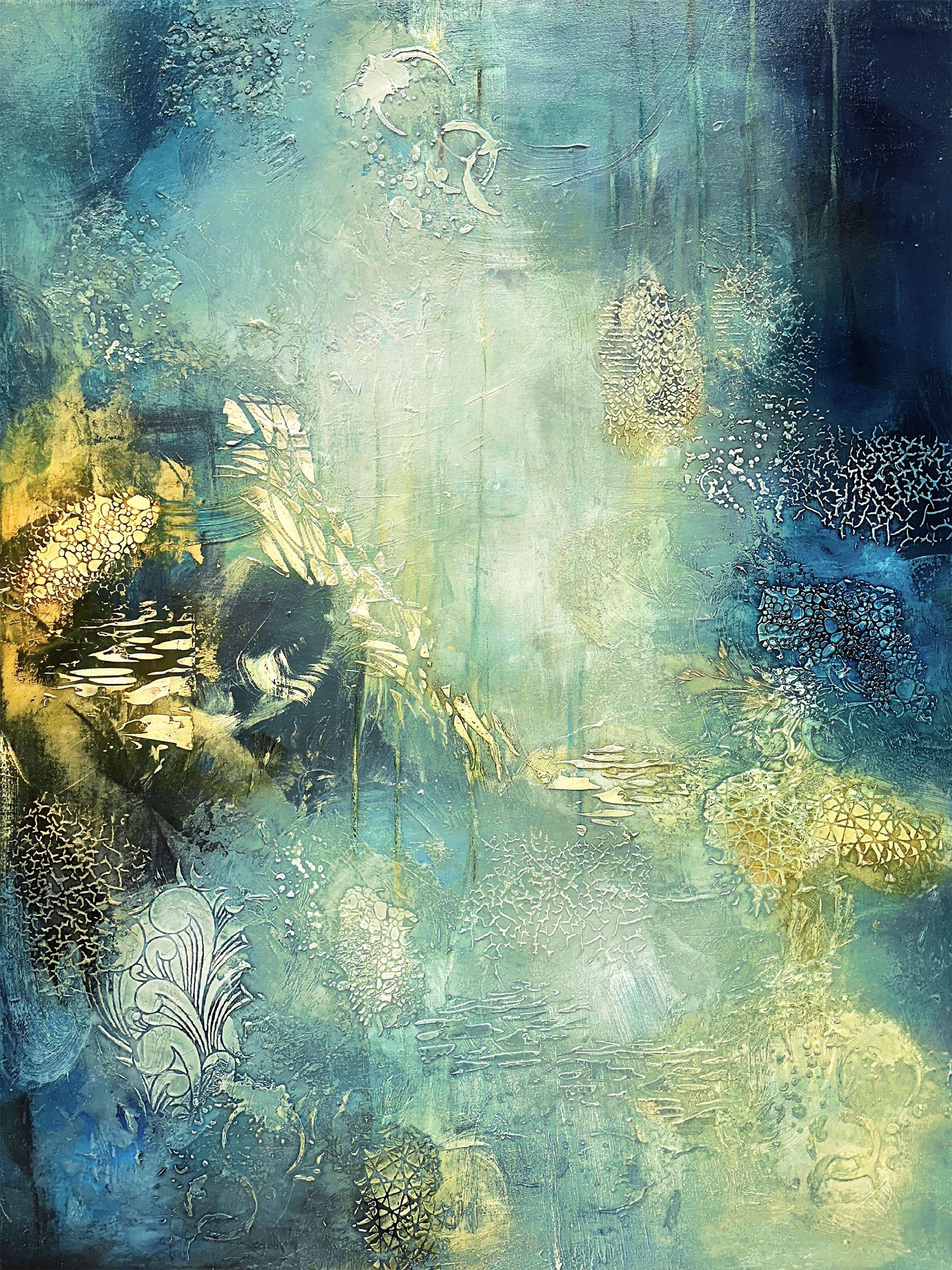 Amethyst Surge, Painting, Acrylic on Canvas