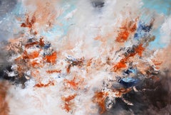 Burst of color XXIX - Winter warmth, Painting, Acrylic on Canvas