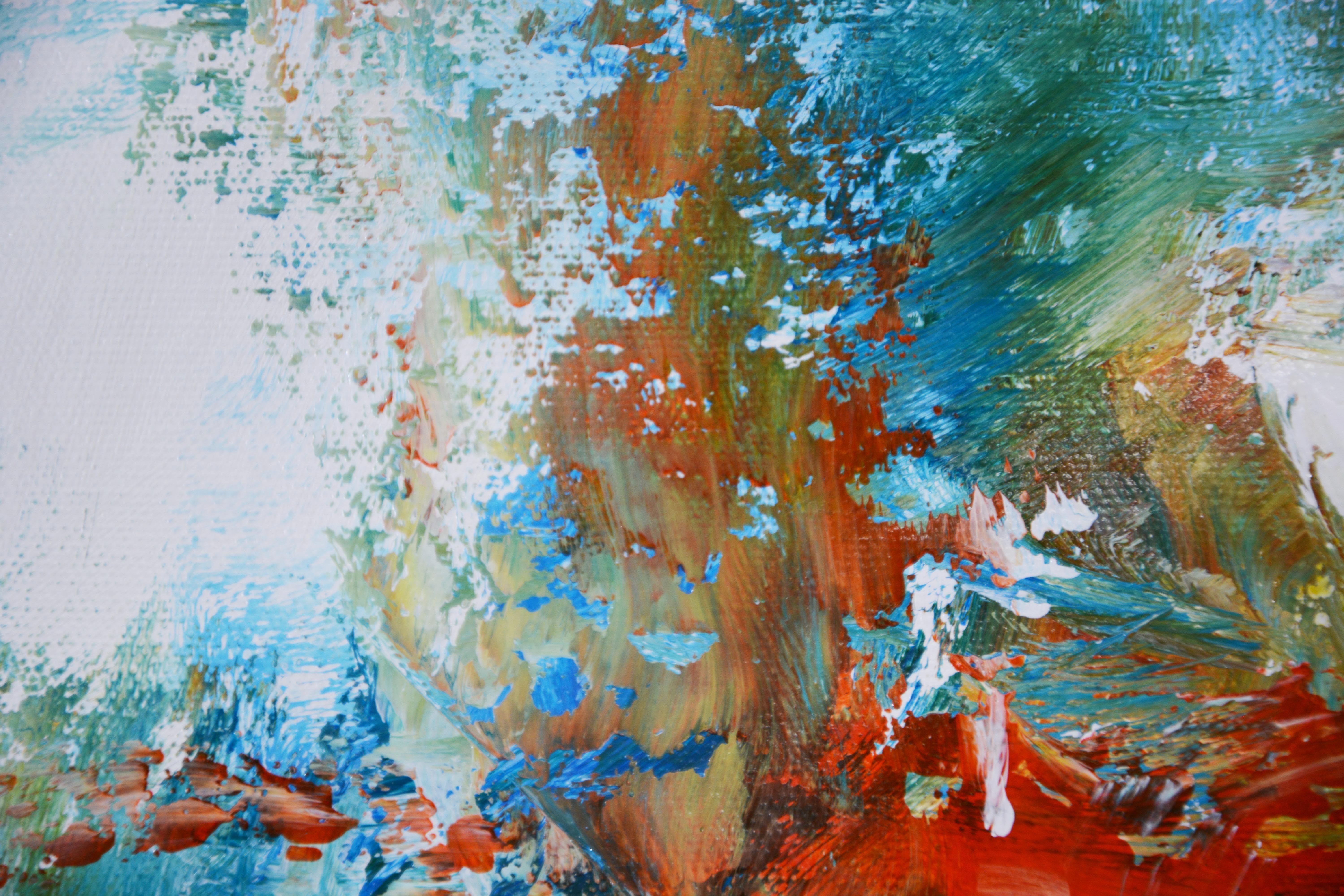Estallido de color XXVI, Pintura, Acrílico sobre lienzo en venta 2