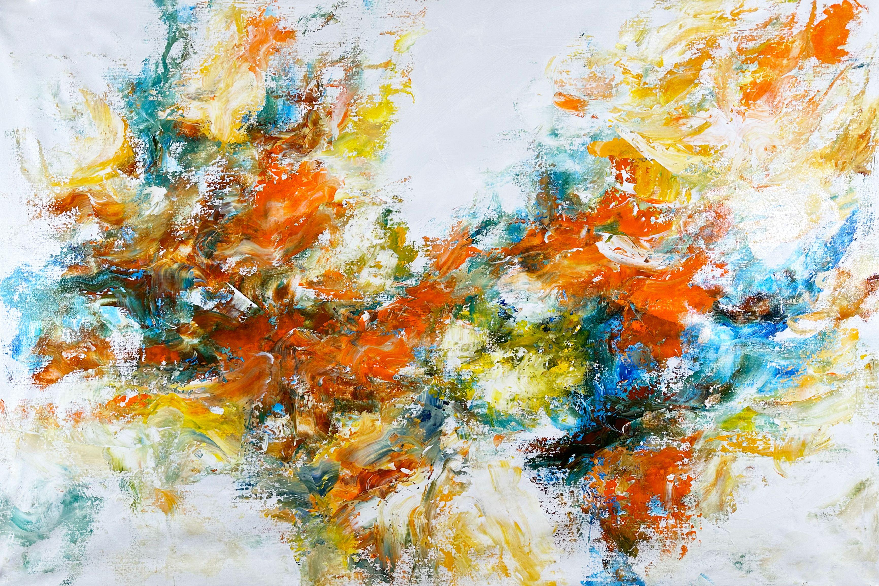 Estallido de color XXVI, Pintura, Acrílico sobre lienzo - Painting de Andrada Anghel