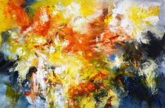 Estallido de color XXVIII - Baile de verano, Pintura, Acrílico sobre lienzo